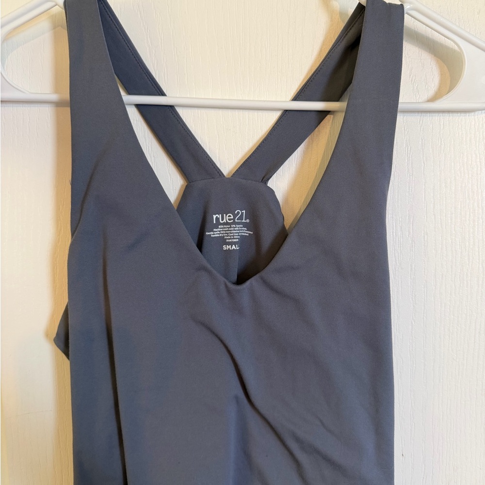 rue21 Black Cross-Back Tank
